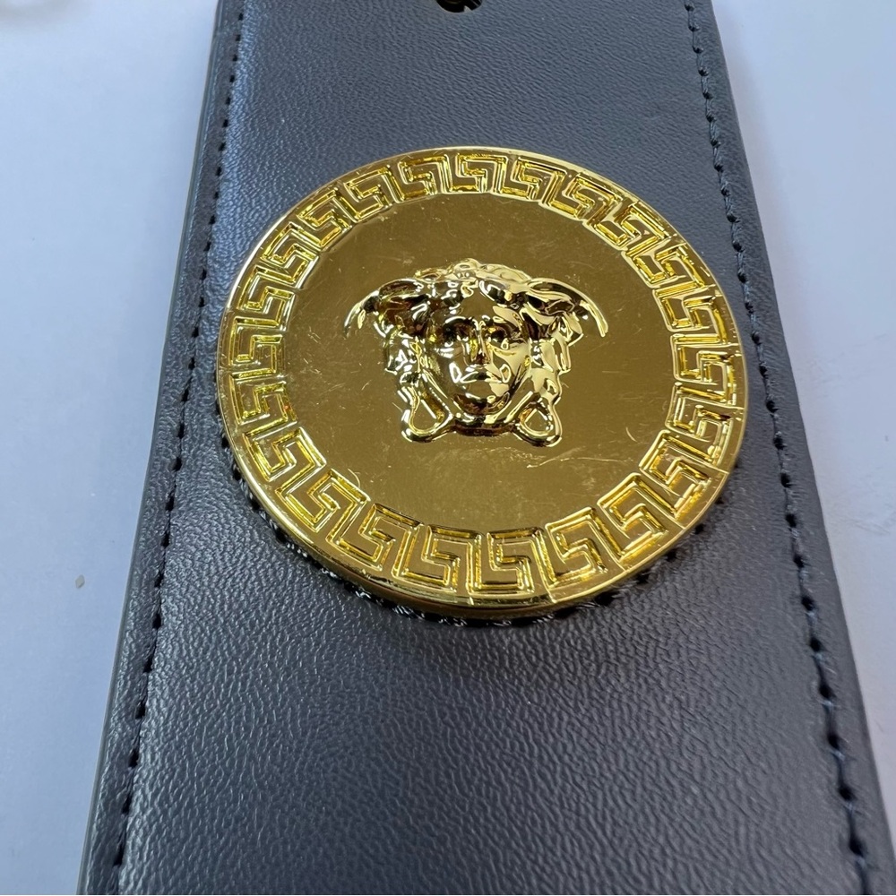 Gray & Gold Versace Luggage Tag Never Used - Picture 7 of 12